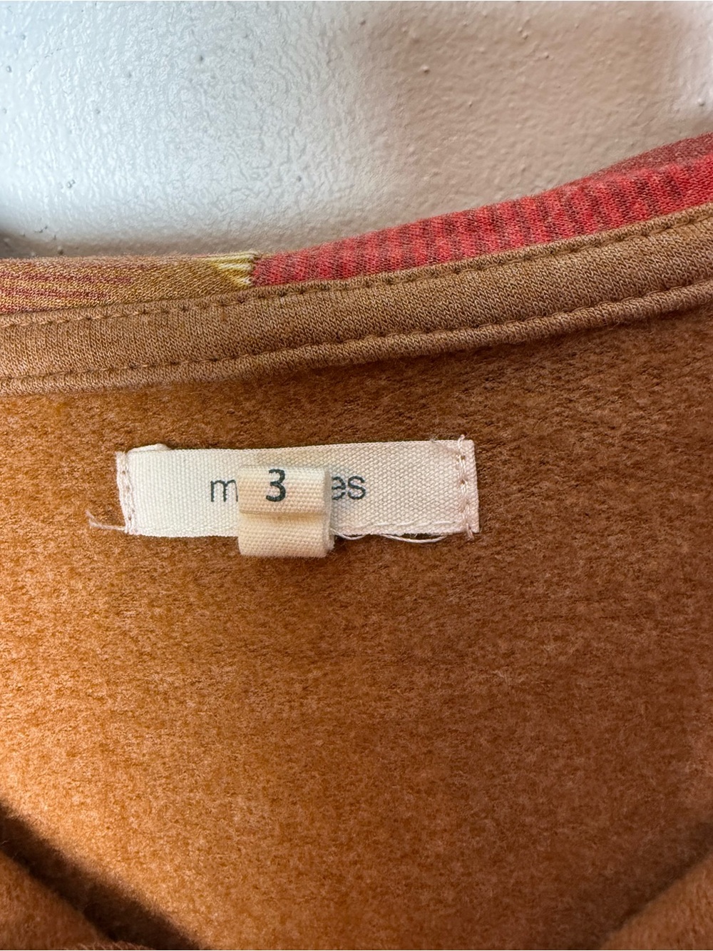 Maurices Brown Hooded Hooded Sweatshirt with Plaid Trim - Picture 6 of 7